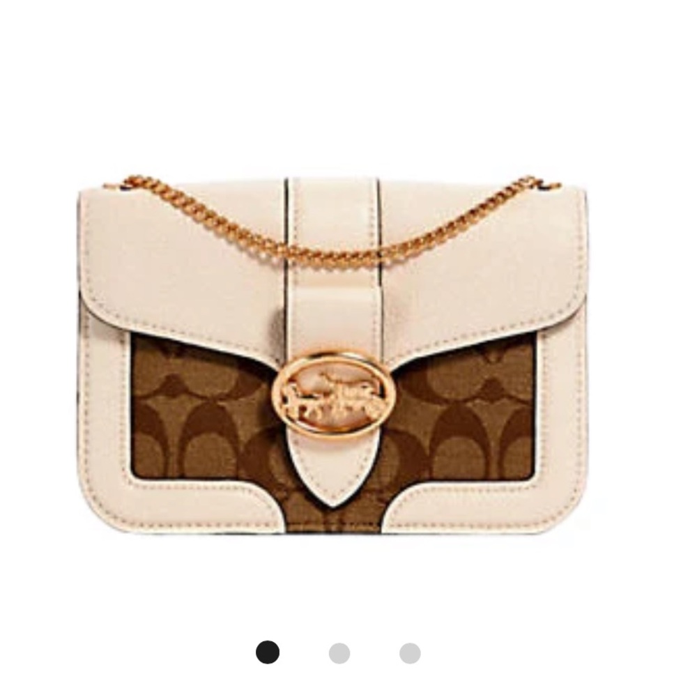 Coach GEORGIE CROSSBODY IN SIGNATURE CANVAS NWT